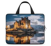 A Castle by The Lake Laptop Sleeve Ultra-Thin, Waterproof 13inch Laptop Bags, Portable Protective Computer Bag with Hand Strap