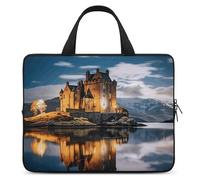 A Castle by The Lake Laptop Sleeve Ultra-Thin, Waterproof 15inch Laptop Bags, Portable Protective Computer Bag with Hand Strap