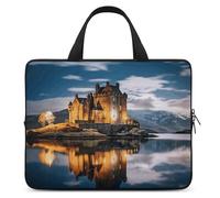 A Castle by The Lake Laptop Sleeve Ultra-Thin, Waterproof 17inch Laptop Bags, Portable Protective Computer Bag with Hand Strap
