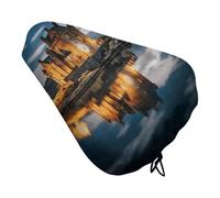 A Castle by The Lake Waterproof Bike Seat Cover with Drawstring