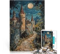 A Castle in Night2000 Piece teenager Puzzles Brain intelligence challenge addictive toys is ideal as gifts for the whole family 70x100cm