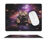 A Cat in Outer Space Mouse Pad Mouse Mat 10 X 8 Inch