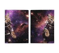 A Cat in Outer Space Passport Holder Passport Wallet PU Leather Passports Protective Cover Slim Travel Accessories