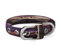 A Cat in Outer Space Pet Collar, Adjustable Dog Collars with Buckle Stainless Steel D-Ring, Comfortable Collar for Small Medium Dogs and Cats