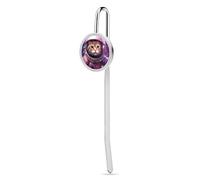 A Cat in Space Personalized Metal Hook Cute Bookmarks Page Markers for Book Lovers Men Women 1"/1.2"
