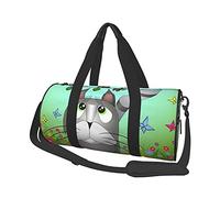 A Cat Looking to The Bird Travel Duffel Bags Gym Sports Luggage Large Travel Tote Bag Overnight Weekend Bags for Man and Women