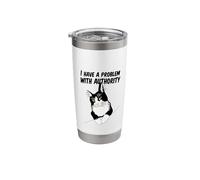 A cat Problem with Authority Stainless Steel Insulated Tumbler