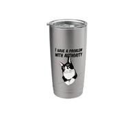 A cat Problem with Authority Stainless Steel Insulated Tumbler