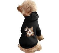 A Cat Taking Selfie Picture Dog Hoodie Shirts Pet Clothes for Small Puppy Cat Costume XS