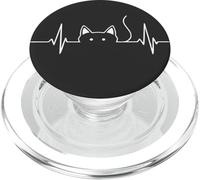A Cat's Beat: The Essential Pulse of Every Pet Owner PopSockets PopGrip for MagSafe