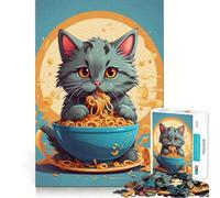 A Cats Delight Jigsaw Puzzles for Teenagers 1000 Recreational Game Firm Edge Pattern Assemble Perfect Art (38x26cm)