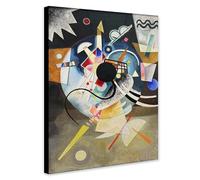A Centre by Abstract Wall Art by Wassily Kandinsky 1924 - Wrapped Framed Canvas Wall Art (A2 [24 x 16 inch / 61 x 41 cm])