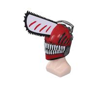 (A) Chainsaw Man Denji Mask Cosplay Latex Masks Plush Headgear Helmet Masquerade