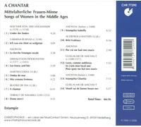 Estampie - A chantar: Songs of Women in the Middle Ages