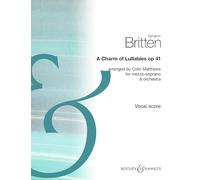 A Charm of Lullabies Op. 41 - Arranged by Colin Matthews - Mezzo-Soprano and Orchestra - vocal/piano score - ( BH 12452 )