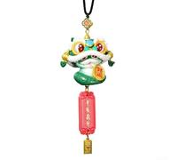 A charming addition to your holiday decor collection with this unique hand painted resin snake pendant suitable for any space (green-B)