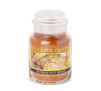 A Cheerful Giver Banana Nut Bread Jar Candle, 6-Ounce, Brown
