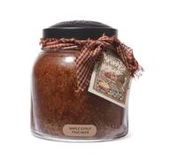 A cheerful giver - Maple Syrup Pancakes - 34oz Papa Scented candle Jar with Lid - Keepers of the Light - 155 Hours of Burn Time gift for Women Brown