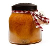 A Cheerful Giver - Pumpkin Chata Papa Scented Glass Jar Candle (34oz) with Lid & True to Life Fragrance Made in USA