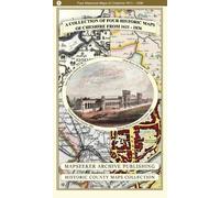 A Cheshire 1611 - 1840 - Fold Up Map that features a collection of Four Historic Maps, John Speed’s County Map 1611, Johan Blaeu’s County Map of 1648, ... (Historic English Counties Map Collection)
