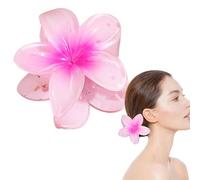 A Cheveux En Forme De Fleur Pour Femme, Fleurs Cheveux Accessoires, Conception Antidérapante Pinces Hawaïenne - Hibiscus Artificielles Pour L'eté, La Plage, Les Vacances, Tenues Mariage, Déco