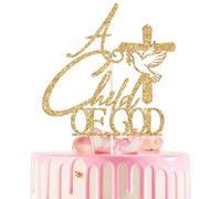 A Child of God Cake Topper, Baby’s First Holy Communion Cake Decor, God Bless/On Your Confirmation, Religious Christening Baptism Dove Baby’s 1st Communion Baby Shower Party Decorations Supplies