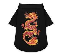 A Chinese Dragon Funny Dog Shirt Button Down Cat Clothes Top for Small Medium Large Pet
