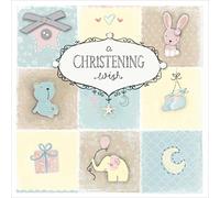 A Christening Wish Happiness Christening Greeting Card Glitter Greetings Cards 735147