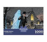 A Christmas Carol Wooden Jigsaw Puzzle Waterproof 1000 Piece Puzzles for Adults Challenging And Brainteasing Home Decoration