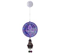 (A) Christmas Decoration Disc Hanging Led Light Cute Santa Claus Tree Music Lamp