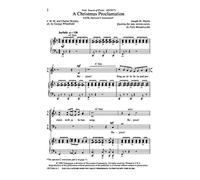 A Christmas Proclamation (SATB with optional C instrument)