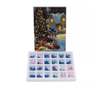 (A) Christmas Stitch Figure 24 Days Countdown Advent Calendar Kids Gi