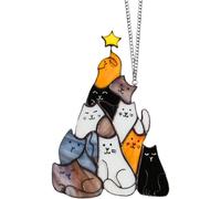 (A) Christmas Tree Decorations Christmas Cats Christmas Tree Suns Catcher 2024 Christmas Decorations For Window Christmas Cute Xmas Gift Xmas Christmas De