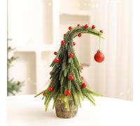 (A) Christmas Tree Decorations Clearance Christmas Decorative Mini Tree With A Crooked Trunk For Festive Scene Setting for Home Party Christmas Wedding De