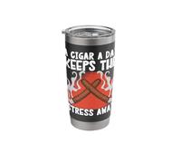 A Cigar A Day Keeps The Stress Away Stainless Steel Insulated Tumbler