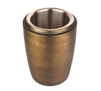 A CIVILIZED MAN Deco Silver or Speakeasy Antique Gold Stainless Steel Cocktail Shaker, Bar Tools, Ice Bucket & Wine Cooler | Speakeasy Antique Gold, Wine Cooler