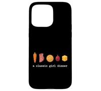 A Classic Girl Dinner Viral Trend Snack Meal Aesthetic Case for iPhone 15 Pro Max