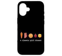 A Classic Girl Dinner Viral Trend Snack Meal Aesthetic Case for iPhone 16