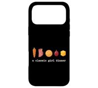 A Classic Girl Dinner Viral Trend Snack Meal Aesthetic Case for iPhone 17 Pro Max