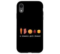 A Classic Girl Dinner Viral Trend Snack Meal Aesthetic Case for iPhone XR
