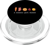 A Classic Girl Dinner Viral Trend Snack Meal Aesthetic PopSockets PopGrip for MagSafe