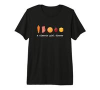 A Classic Girl Dinner Viral Trend Snack Meal Aesthetic Premium T-Shirt