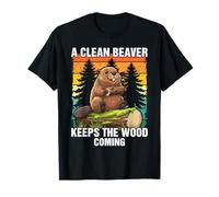 A Clean Beaver Keeps Coming Funny Adult Joke Men T-Shirt
