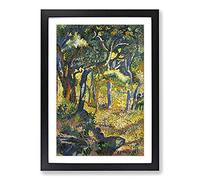 A Clearing in Provence by Henri-Edmond Cross Framed Print | A2 Black Framed Wall Art | Ready to Hang | Modern Religious Picture | Living Room Bedroom Lounge Office