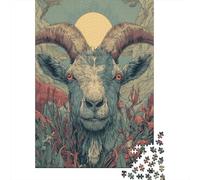 A Clearly Defined Goat's Head Puzzle 38x26cm/1000pcs Erwachsene Puzzle,Home Decor