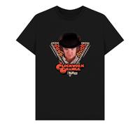 A Clockwork Orange Official Triangle Graphic Black T-Shirt | Size: 2XL A Clockwork Orange Black 2XL