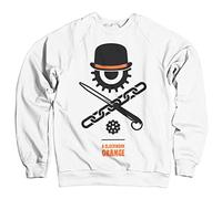 A Clockwork Orange Officially Licensed Clockwork Orange Shadows Sweatshirt (White) Medium