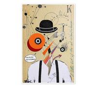 A Clockwork Orange Poster by Loui Jover 20 x 30 cm Beige Wall art Wall decor