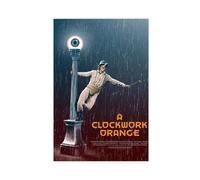 A Clockwork Orange Vintage Movie Poster Canvas Poster Wall Art Decor Print Picture Paintings for Living Room Bedroom Decoration Unframe: 16x24inch(40x60cm)