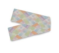 A Closeup Of The Gingham Pattern decorative table runner, 13x70inches, party decorations reusable pink table runner caminos para mesa 70" Long